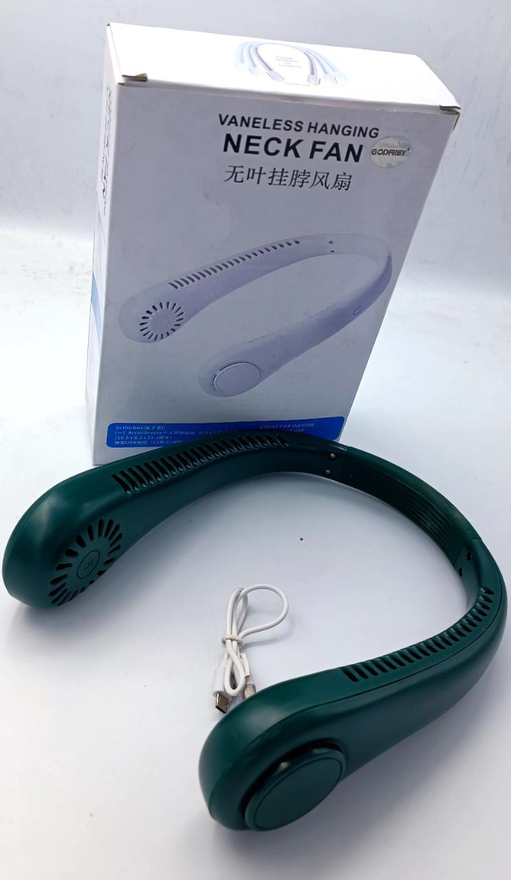 Vaneless neck hanging fan