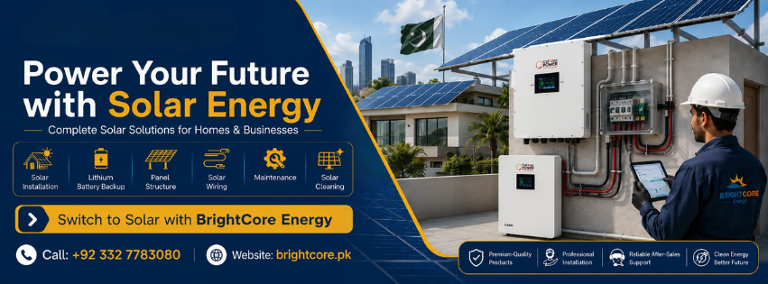 Brightcore Energy Provide Complete Solar Solution Service in Karachi